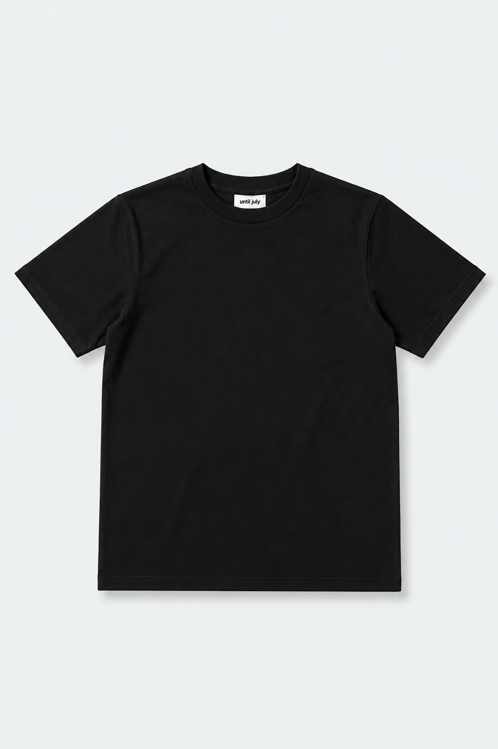 Black Solid Tee
