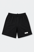 Black Solid Shorts